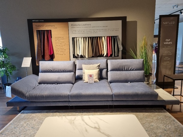 Natuzzi Roma moderne salon met verstelbare rug - 1